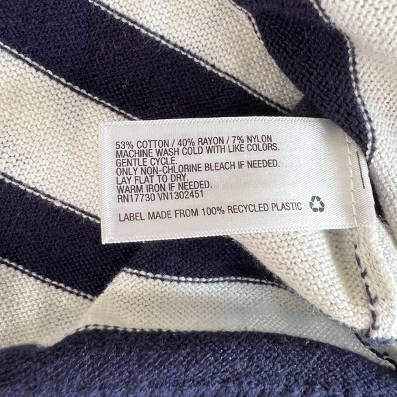 NWOT Women's A New Day Gorgeous Navy & White Stripe Sweater Size Small. 🤍⚓️🖤 - Picture 8 of 9